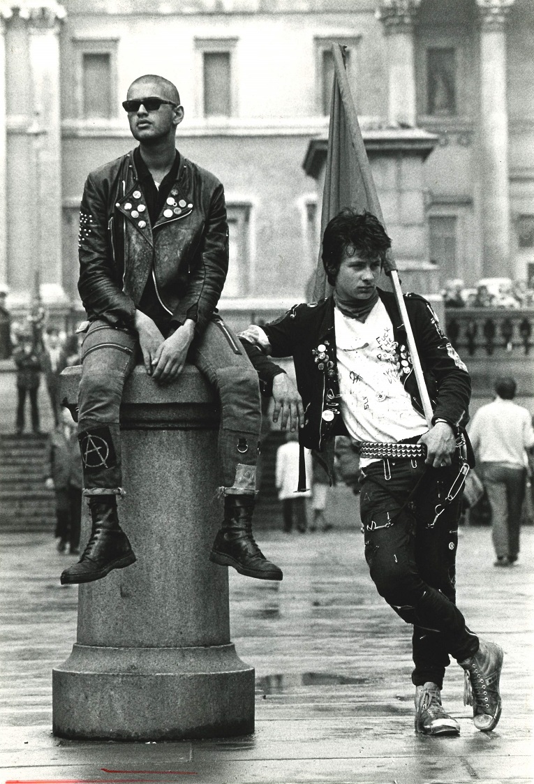 Unemployed youths, Right to Work march, Trafalgar Square, 1981 Copyright Adrianne Jones. Courtesy of Richard Burton Archives, Swanse